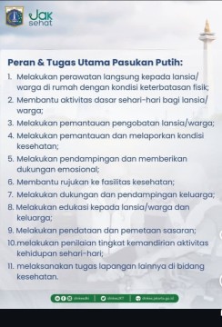 Ilustrasi tugas pasukan putih DKI Jakarta. [Instagram]